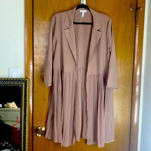 LEITH pale Pink long blazer